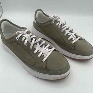 Men's Cole Haan Olive Green Low-Top Sneakers - White Sole Size 11B
